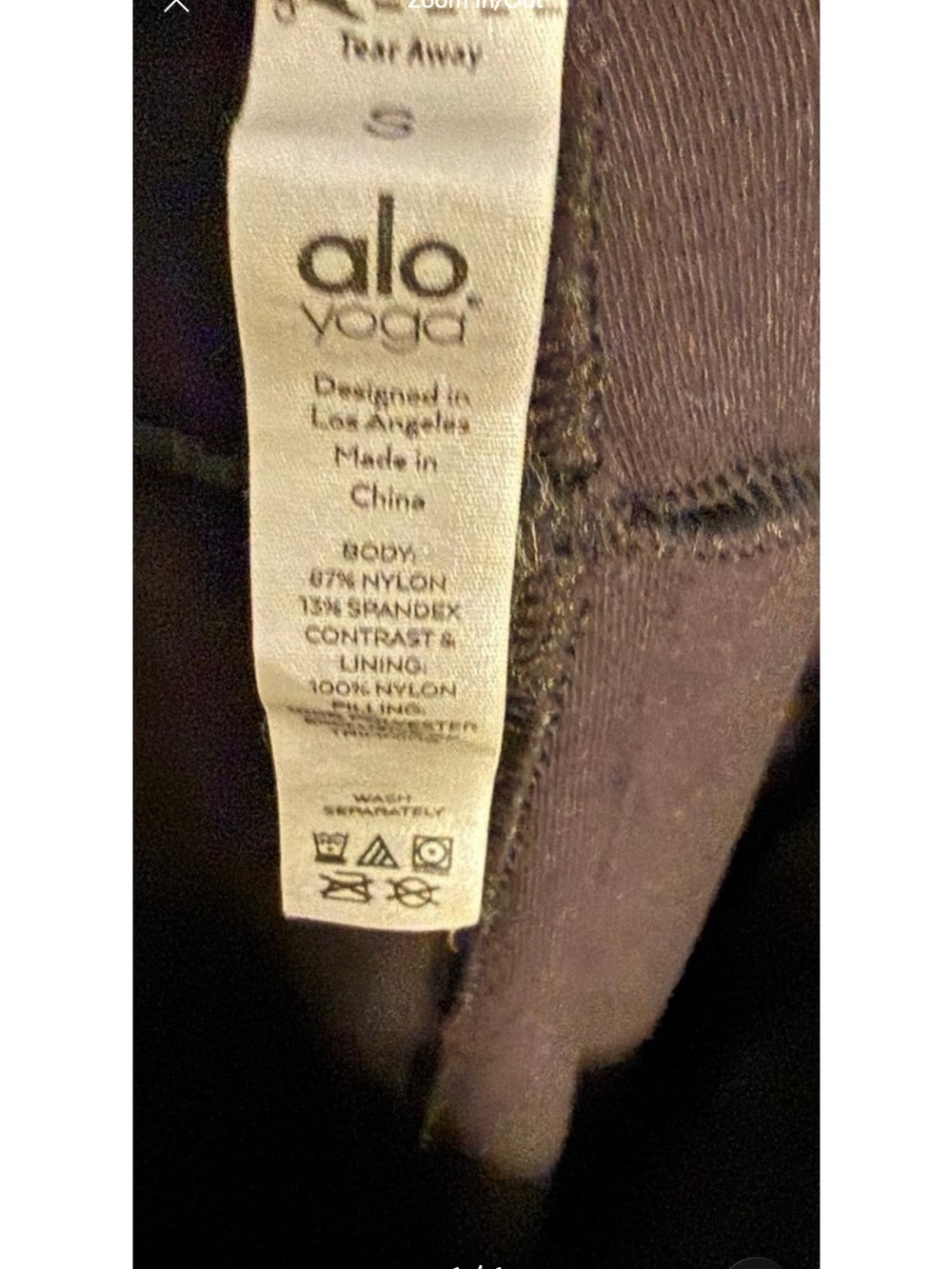 ALO Yoga Black Activewear Leggings - Picture 6 of 6